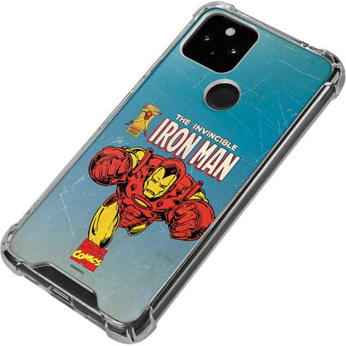 Marvel Classic Comics The Invincible Iron Man Google Pixel 5 Clear Case